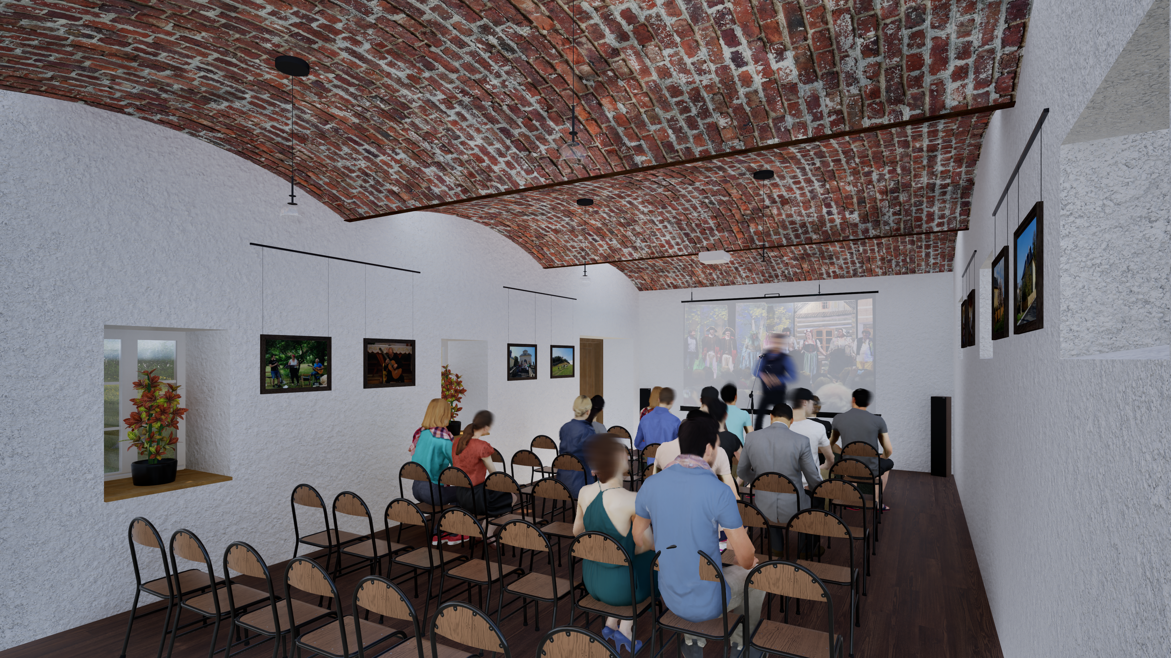 Výstavní sál — vizualizace 2